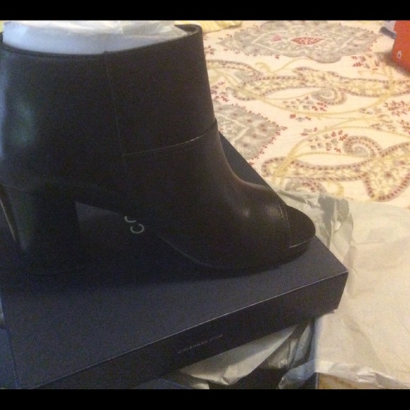 Peek Toe Cole Haan Ankle Boot - Picture 3 of 5